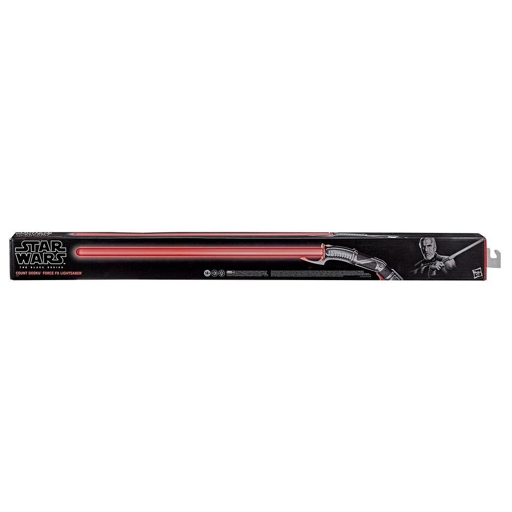 Star Wars The Black Series, sabre laser Force FX du Comte Dooku avec LED et sons, article de jeu de rôle de collection, à partir de 14 ans