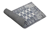 Traditional and Decorative, Grey, 27 x 45 Inches - Cultural Elegance with Intricate Styles Area Rug