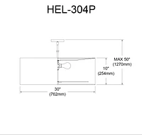 Dainolite HEL-304P-PC-WH  Pendant