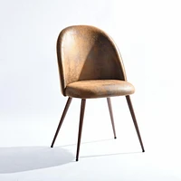 Lot de 2 chaises de bureau modernes Homy Casa - Chaises rembourrées à dossier haut avec pieds en métal grain de bois pour bureau à domicile, salles de réunion ou salles d'attente