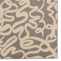 Tapis Capri Sasha gris clair & os de 6 pi 5 po x 9 pi 3 po