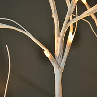 Outsunny 5FT Garden Birch Tree Light with 58 Warm LEDs and 8 Light Modes, DIY Artificial Tree Lamp for Outdoor and Indoor Birthday Wedding Party