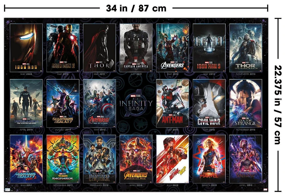Marvel Avengers : La Saga Infinity - Grille d'une feuille