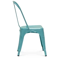 Chaise de salle à manger Tolix Roch en métal, ensemble de 4 chaises en métal