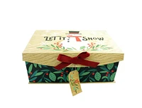 Holiday Time 7.5" x 11" x 4.25" Christmas  Snowman Décor Box medium