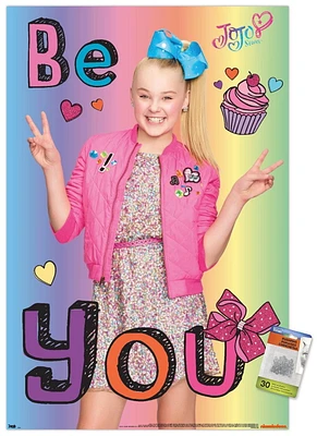 JoJo Siwa - Be You Wall Poster, 22.375" x 34"