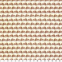 Tissu pré-coupé Fat Quarter de Fabric Creations jaune avec des hérissons en marche - 18" x 21" / 45cm x 53cm 18" x 21" / 45cm x 53cm
