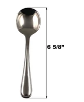 Mainstays Fleetline 3 Piece Stainless Steel Soup Spoon , Silver, MS Fleetline Soup Spoons