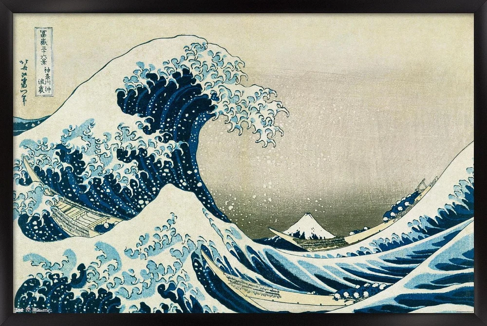 The Great Wave off Kanagawa by Hokusai Wall Poster