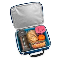Sac à Lunch Isotherme à Compartiment Unique Thermos Pour Enfants Avec Doublure, Requins Bleu, avec doublure