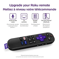 Télécommande vocale Roku (officielle) pour les lecteurs Roku, l'audio Roku et les Roku TV™ G-ROKU ROK-RCA1CA TELECOM