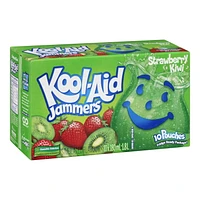 Kool-Aid Jammers, Strawberry Kiwi, 10 x 180 mL Pouches