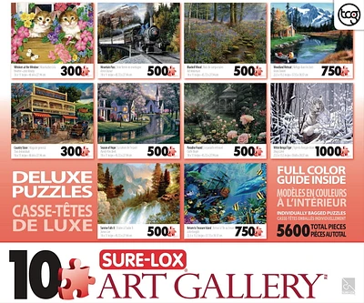 Sure-Lox Art Gallery 10-in-1 Deluxe Puzzle Pack