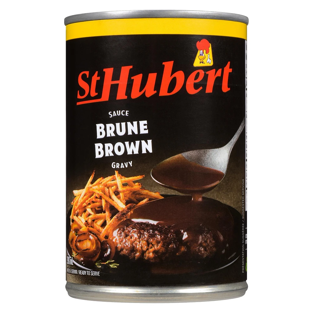 St-Hubert Brown Sauce, STH Brown Gravy Sce 398ml