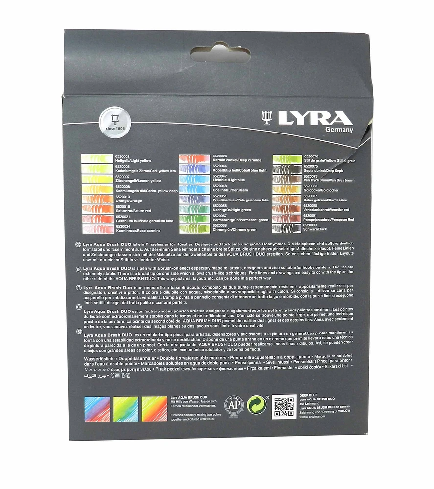 Duo de pinceaux Lyra Aqua de Daler-Rowney