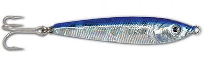 GOT-CHA JF34-BLS Jigfish Lure, 2-1/4", 3/4oz, 6 Treble Hook, Blue/Silver