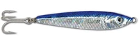 GOT-CHA JF34-BLS Jigfish Lure, 2-1/4", 3/4oz, 6 Treble Hook, Blue/Silver