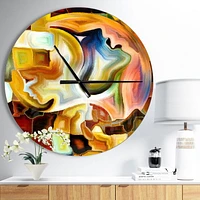 Designart Voie de la peinture intérieure horloge murale