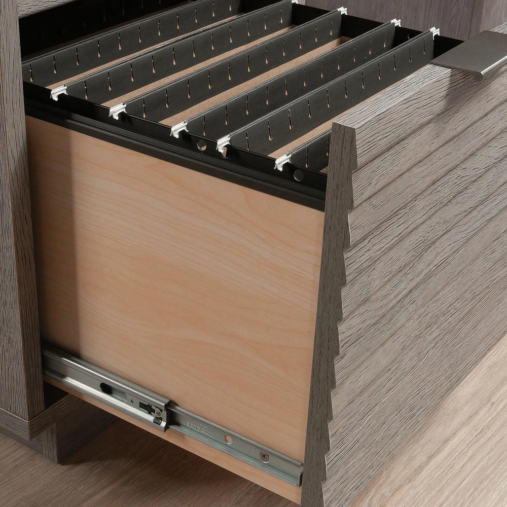 Sauder La Collection East Rock Bureau en L, Finition Ashen Oak, 431764