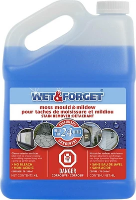 Wet & Forget 700006 4L Outdoor Moss Mould Mould Remover Fait 24 litres