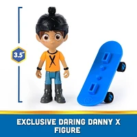 Paw Patrol Marshall & Daring Danny X Figures set with Skateboard, Kids Toys for Boys and Girls Ages 3 and Up