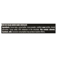 Chocolat Valor 85% Cacao Sans Sucre Ajouté 100g