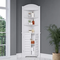 Maison RiverRidge® Brookfield Armoire haute d’angle à deux portes - Blanc