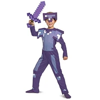 Costume d’armure de diamant enchanté Minecraft de l’enfant