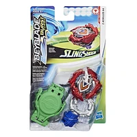 Beyblade Burst Turbo Slingshock - Kit de départ toupie Z Achilles A4 avec propulseur