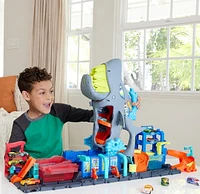 Hot Wheels City-Station de Lavage Requin-Coffret voiture Color Reveal