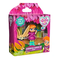 Vida la Véto, Coffret Diagnostic avec figurines articulées Vida et Kipp et stéthoscope amovible, jouets pour filles et garçons à partir de 3 ans