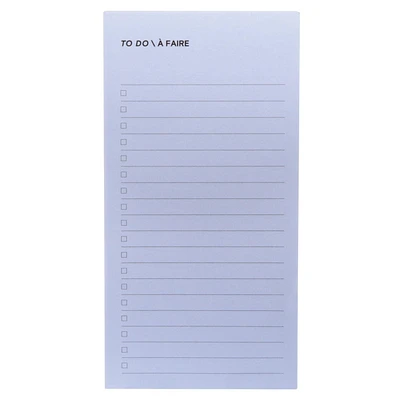 Post-it® Printed Notes, List Note, Blue, 2.9in x 5.7in (73mm x 144mm)