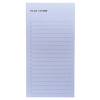 Post-it® Printed Notes, List Note, Blue, 2.9in x 5.7in (73mm x 144mm)
