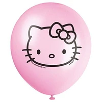 Ballons en latex assortis Hello Kitty de 12 po, 8 ct 4 couleurs, qualité hélium