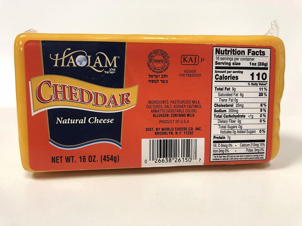 Haolam Cheddar Natural Cheese, Cheddar