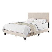 Celeste Modern Upholstered Queen Bed Frame with Headboard