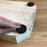 Super Slider Avec Gorilla Glue 1.5" brun patins ronds en feutre 24pc 1.5" Round Felt Pads