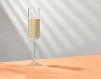 Claire Cyrstal Cylinder Champagne Glasses - 5.7 oz - Set of 2