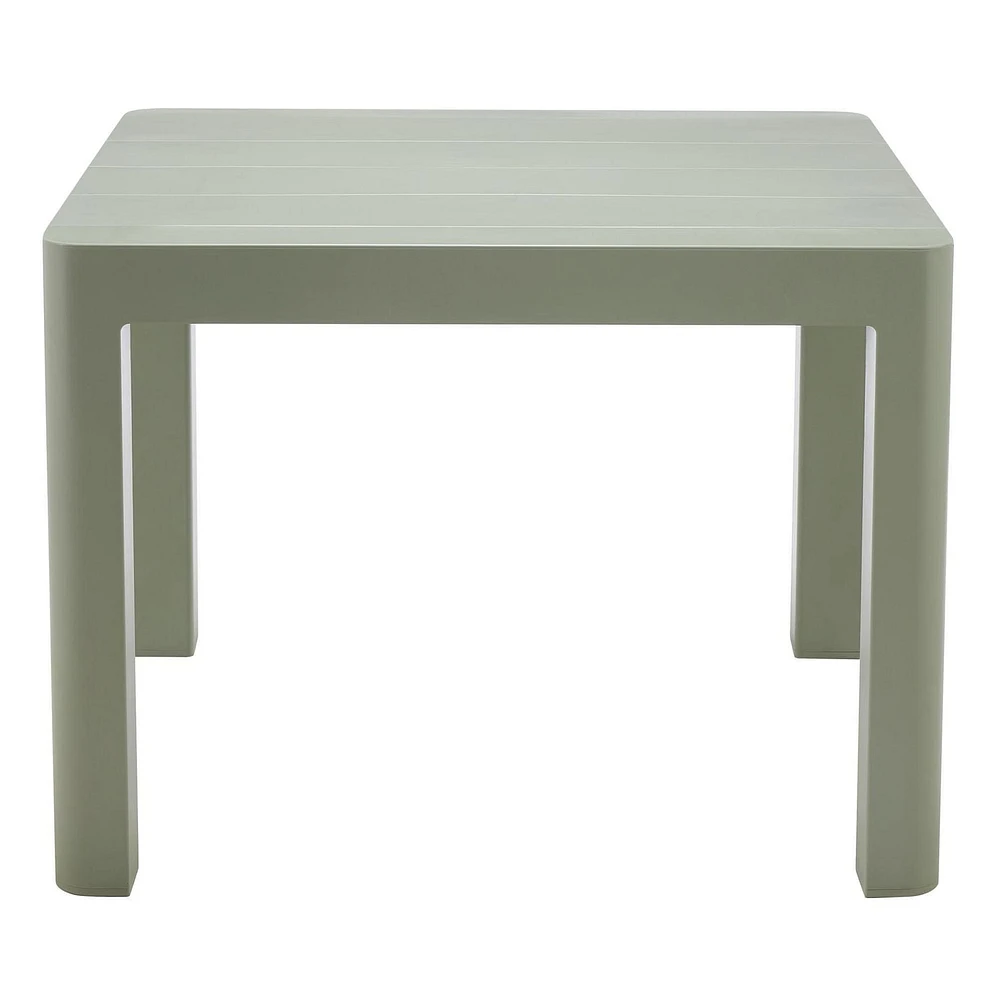 Table de patio carrée de la Collection Patioflare Plus, 40 po, gris foncé
