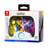 Manette sans fil améliorée PowerA pour Nintendo Switch - Pikachu vs Gengar