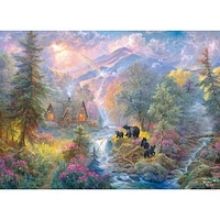 Cra-Z-Art Abraham Hunter Puzzle de 1000 pièces - Le printemps à Rainbow Falls