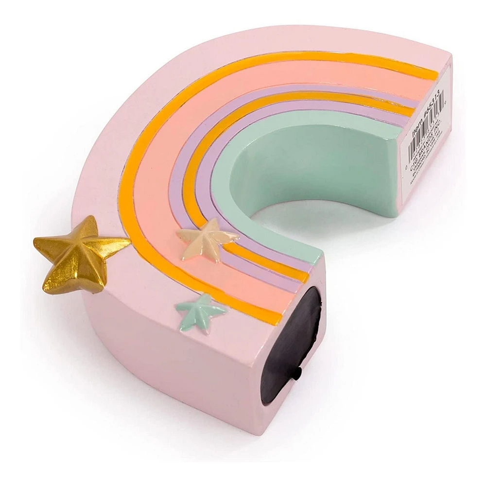 Truu Design Cute Novelty Polyresin Rainbow Kids Money Bank, 6.2 x 1.5 x 4 inches, Multicolour