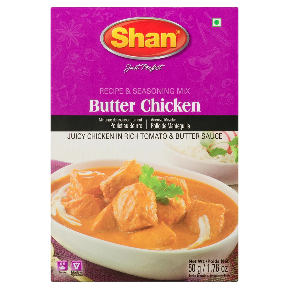 Shan Butter Chicken Recipe and Masala Mix, 50 g