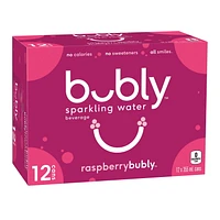 Bubly™ Eau Pétillante Saveur Framboise 12 x355 mL, Canettes 12 x355 mL
