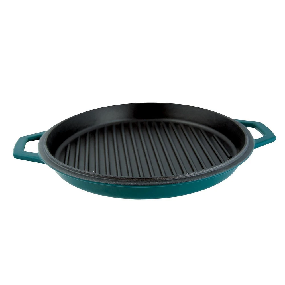 Taste of Home 7-quart Enameled Cast Iron Dutch Oven with Grill Lid