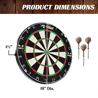 Cible de fléchettes Blade Premium sans agrafes avec fléchettes en tungstène par Barrington Billiards
