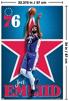 NBA Philadelphia 76ers - Joel Embiid 20 Wall Poster, 22.375" x 34"