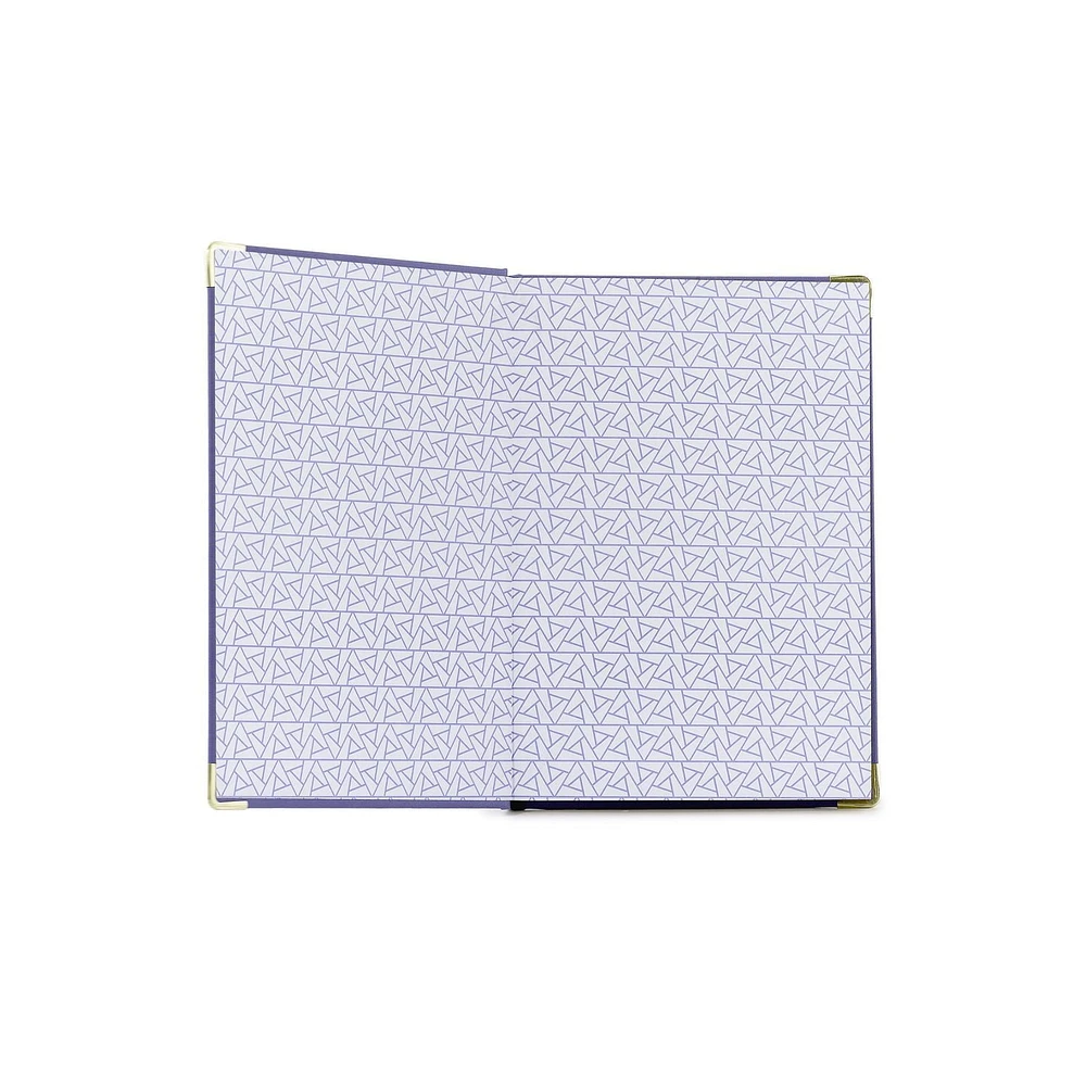 Journal Hilroy® À Bordure Dorée Bleue,7X10 Journal