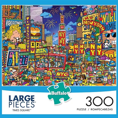 Buffalo Games - Large Piece - Times Square - 300 Piece Jigsaw Puzzle