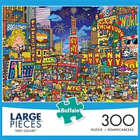 Buffalo Games - Large Piece - Times Square - 300 Piece Jigsaw Puzzle